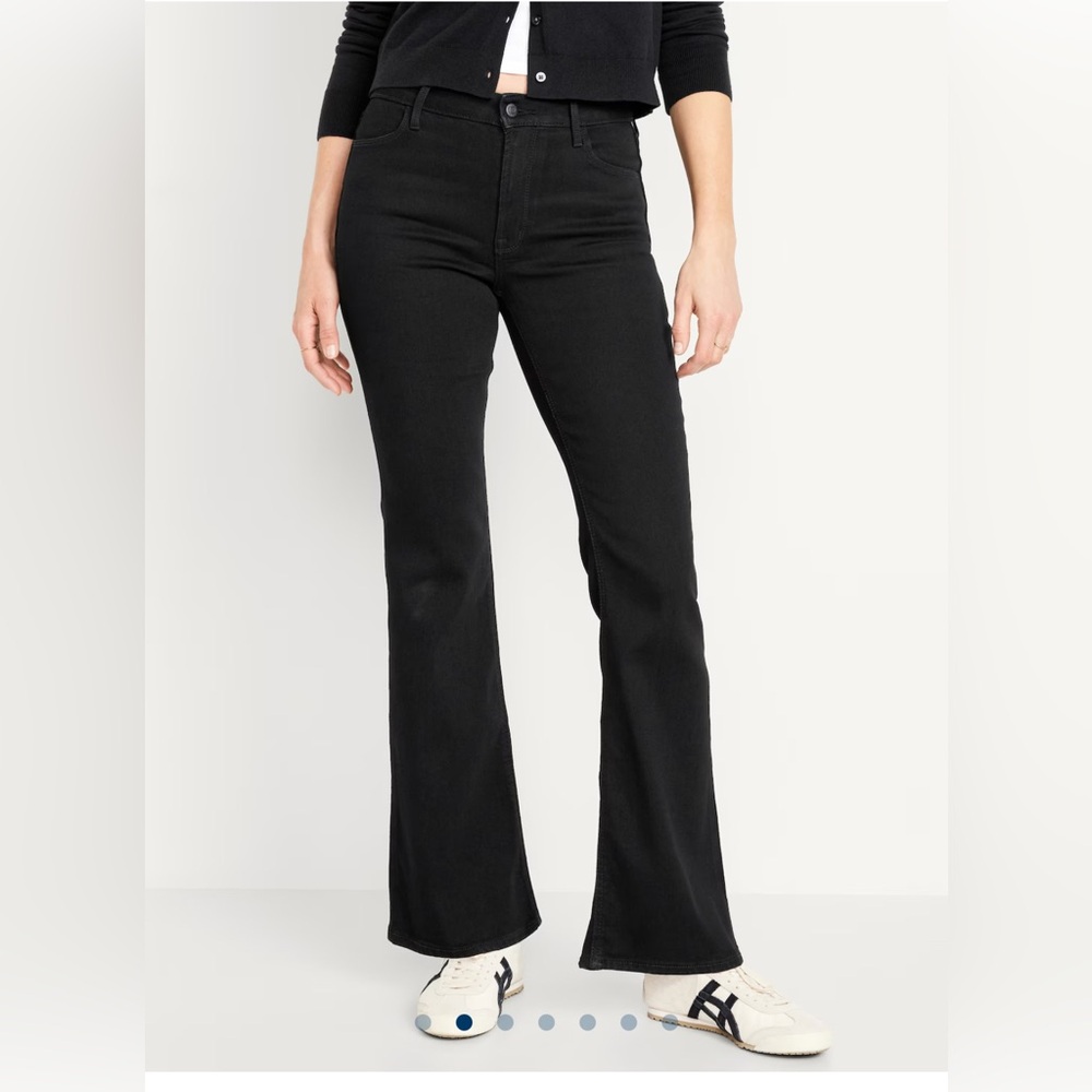 Old Navy Women's Black Flare Jeans